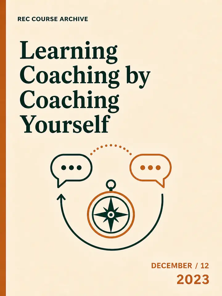 Learning Coaching by Coaching Yourself cover artwork