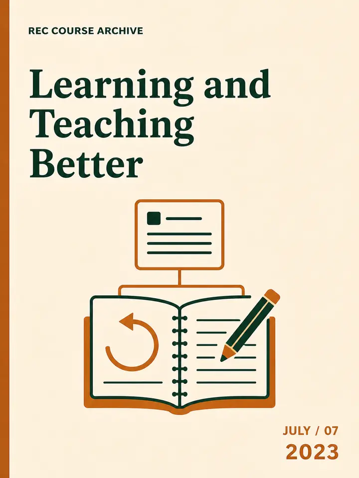 Learning and Teaching Better cover artwork