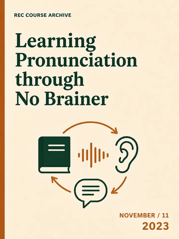 Learning Pronunciation through No Brainer cover artwork