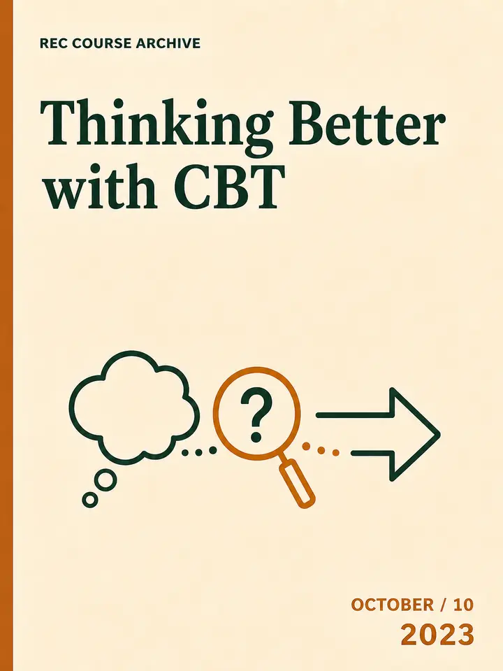 Thinking Better with CBT cover artwork
